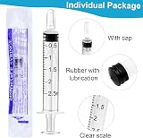 HXC 24Pcs 2ml Syringes with Cap Colostrum Without Needle 2ml Plastic view 4