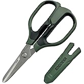 ENGINEER PH-57 8.3" Heavy Duty Combination Scissors, Made in Japan Multipurpose Shears, cuts kevlar fibre, leather belts, mains cable,copper braid, coaxial cable, rope & more.