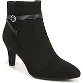 LifeStride Womens Guild Almond Toe Ankle Bootie Black 11 M