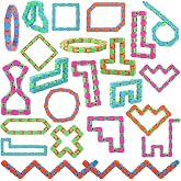 24 Pack Wacky Tracks Fidget Sensory Toys for Kids Classroom Gifts | Students Gifts School Prizes Stocking Stuffers Autism Snap Fidget Click Snake Toys for Adults Travel Stress Relief Adhd