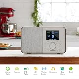 MangoKit SR10 Bluetooth Internet Radio DAB+/FM Kitchen Clock Walnut view 2