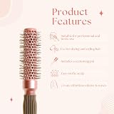 Head Jog 77 Pink Radial Brush Ceramic Coated Barrel 33mm Nylon Bristles view 3