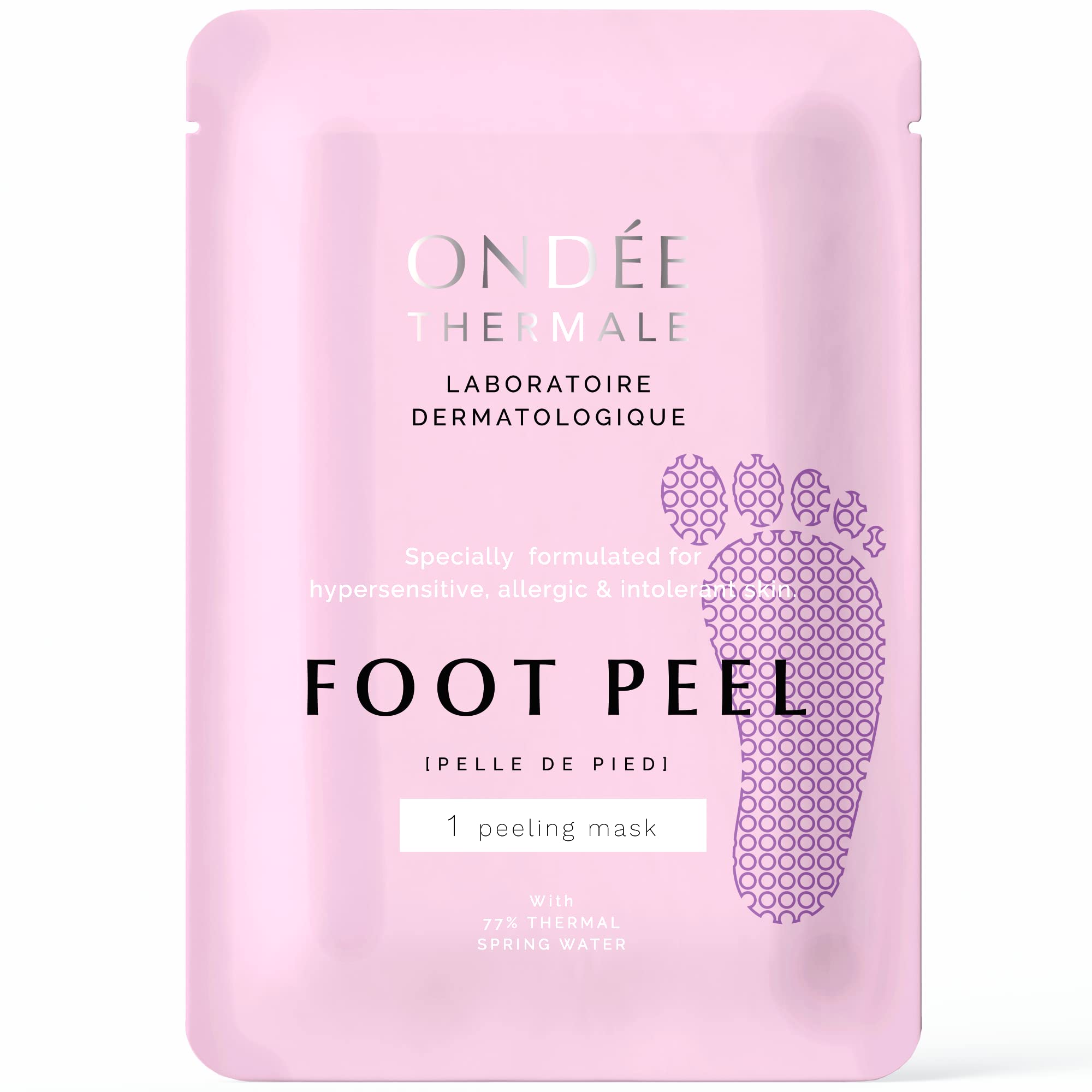 Foot Peel Mask - Exfoliating Foot Masks, Moisturising Foot Mask with Vitamin E, Foot Peel Mask for Hard Skin, Callus and Cracked Heels - Foot Care Foot Mask Peel, 1 Foot Pack