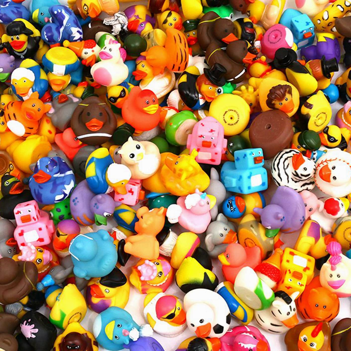 Photo 1 of XY-WQ 200 Pack Rubber Duck for Jeeps Ducking - 2.3 Inch Bulk Floater Duck for Kids - Baby Bath Toy Assortment - Party Favors, Birthdays, Bath Time, and More (50 Varieties)