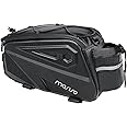 MOSISO Bike Rack Bag, Waterproof Bike Rear Rack Handbag Bicycle Trunk Bag, 14L EVA Mountain Bicycle Rear Seat Storage Saddle Pouch Cycling Luggage Pouch with Shoulder Strap, Black