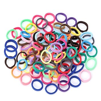 Amazon Com Thick Seamless Cotton Hair Bands Elastic Hair Ties 20