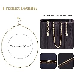 Aobei Pearl 18K Gold Plated Choker Necklace for
