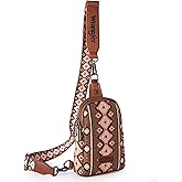 Wrangler Aztec Sling Bag - Southwest Crossbody Trendy Chest Bag