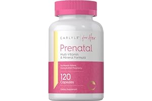 Carlyle Prenatal Vitamins for Women | 120 Capsules | Multivitamin and Mineral Formula with Folic Acid | Non-GMO and Gluten Free Supplement | for Her
