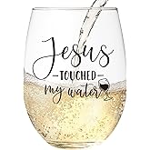 LITTLEBIGGER Friendship Gifts for Women – Christmas Wine Glasses – 15 oz Scratch-Resistant Wine Glass, Birthday Gifts for Women, Mom, Sisters, Friends, Gifts for Christians