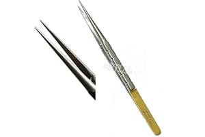 ARTLAB Professional German | Castroviejo Needle Holder Scissors Tying Forcep| Castroviejo Micro Scissors Needle Holder Straight Curved TC 6"| Dental Eye Instruments CE (Tying Forceps 6")