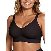 OEAK Womens Wireless Seamless Bras Full Coverage Supportive Lounge Bra Push Up Plus Size Everyday Bra Comfortable Tshirt Bras