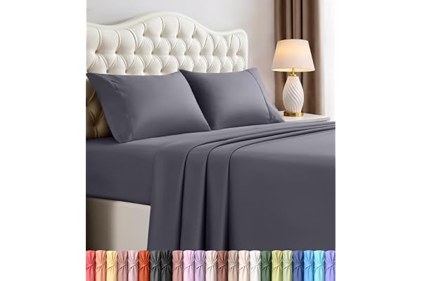 Utopia Bedding Queen Bed Sheets - 4 Piece Queen Size Cooling Sheet Set - Hotel Luxury Soft Breathable Microfiber, Oeko-TEX, D