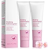 Purifying Exfoliating Gel, 2 Pack Face Facial Exfoliator Cleanser, Gentle Face Scrub Exfoliating Gel Purifying for Facial & Body Deep Cleansing, Regulates Water & Oil Balance, Smoother & Softer