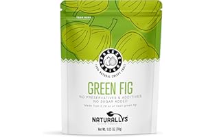 NATURALLYS Freeze-Dried Fruit, 100% All Natural Crispy Fruits, No Sugar Added, Non GDO, Kosher, Dehydrated Fruit, Bare and Variety Snacks Packs (Green Fig)