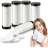 Sparge Hot Towel Dispenser Refills,4 Tubes Disposable Compressed Towels | 80Pcs Disposable Compressed Towels,100% Plant Fiber for Sparge Hot Face Towel Heater Machine