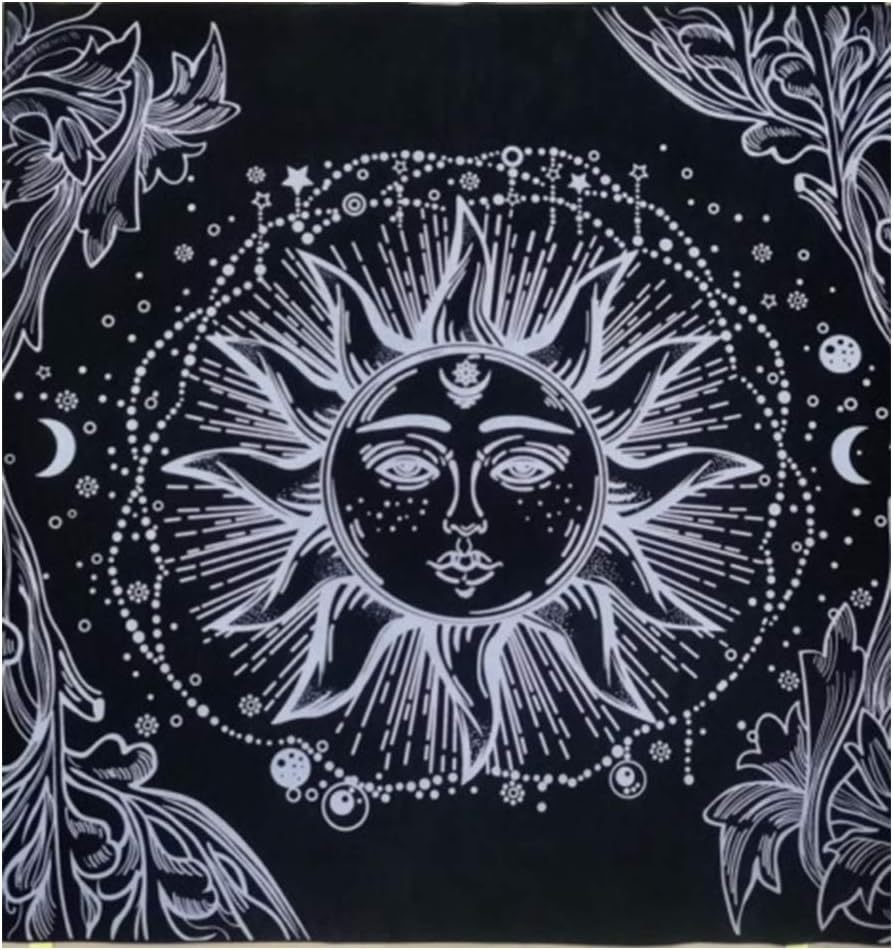 ballboU Flannel Tarot Tablecloth Board Game Rug Divination Tarot Cloth