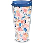 Tervis Yao Cheng - Sand and Sea Made in USA Double Walled Insulated Tumbler Travel Cup Keeps Drinks Cold & Hot, 24oz, Classic