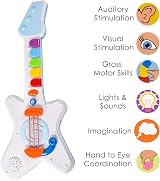 KandyToys Rock N Roll Light Up Sounds Guitar for Kids Toddlers Toy with 7 LEDs view 2