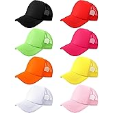 SGBETTER 8 Pack Kids Sublimation Caps DIY Blank Trucker Cap Summer Mesh Baseball Hat for Boys Girls Outdoor Sports Activities