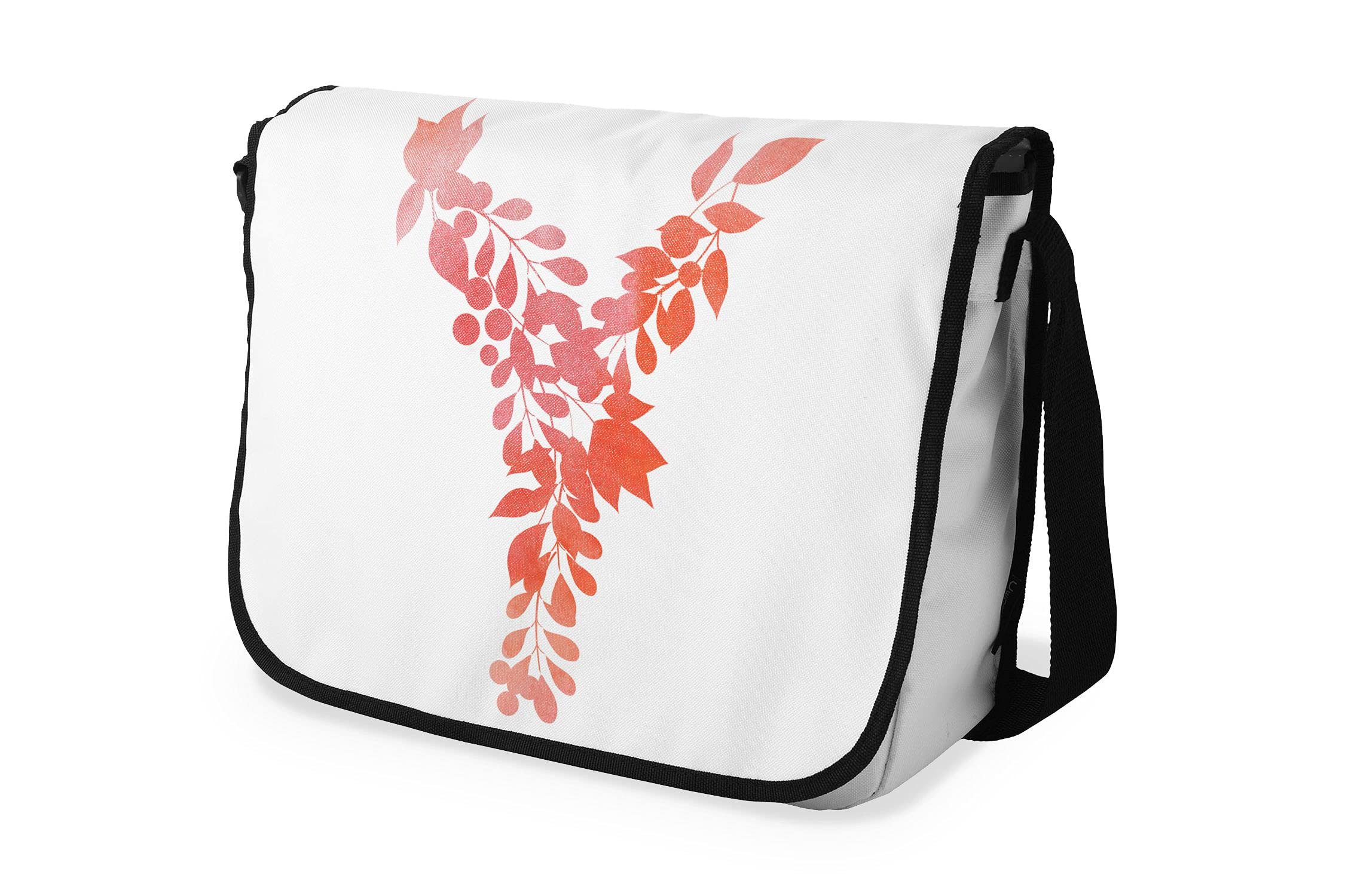 Bonamaison Digitally Printed Messenger School Bag with Black Strap for Students, Cross Body Bag, Courier Bag, Shoulder Bag for School, Back to School, Size: 29x36 Cm