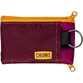 Chums Surfshorts Wallet - Minimalist Keychain Wallet for Men | RFID Blocking Nylon Waterproof Wallet w/ Secure Zip Closure, Slim Profile ID Window Cash and Coin storage, Solid Collection