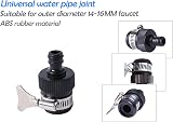 ZhiheHui 2 Pcs 16 mm Universal Tap Connector Adapter Mixer Hose Fitting view 2