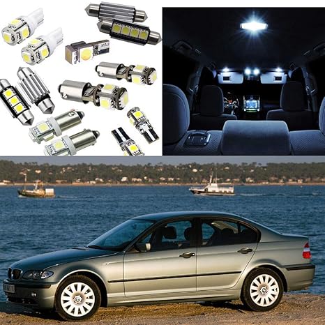Fidgetgear 18pcs White For Bmw 3 Series E 46 M3 Sedan Coupe