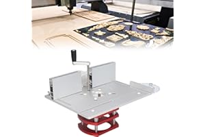 C8 Router Lift, Router Lift System, Router Tool, with Top Plate Router Lifting Base, for Woodworking Slotting Trimming Chamfe