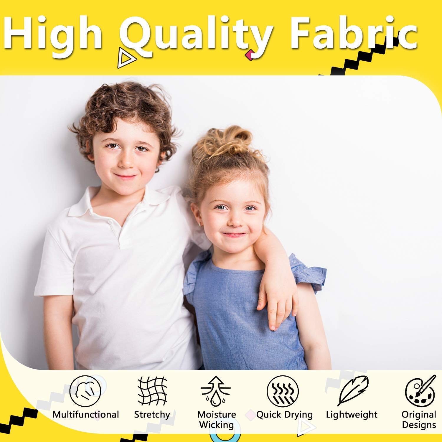 Mural Wall Art Kids Face Mask Bandanas [4 Pack], Full-Coverage Tube Bandana UV Protection Neck Gaiter Headband for 3-12 Years Boys Girls (The American Flag): Clothing