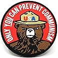 Only You Can Prevent Communism Bear Parody Hook and Loop Patch | Funny Tactical Patch