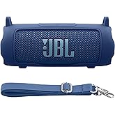 Baval Silicone Case Compatible with JBL Flip 7 Portable Bluetooth Speaker(Blue Cover)