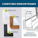 Hoberg Window Fly Screen Magnetic Fastening 16 Magnets Up to 150 x 130 cm view 5