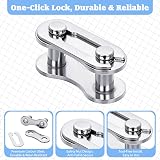 Hotop 8 Pairs Missing Link for 6-10 Speed Bicycle Chain Silver 21x8x10mm view 3