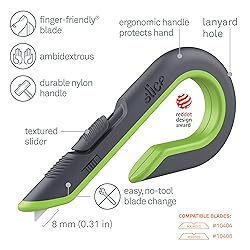 Slice Auto-Retractable Box Cutter, Heavy Duty