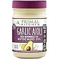 Primal Kitchen Garlic Aioli Mayo made with Avocado Oil, Whole30 Approved, Certified Paleo, and Keto Certified, 12 Ounces