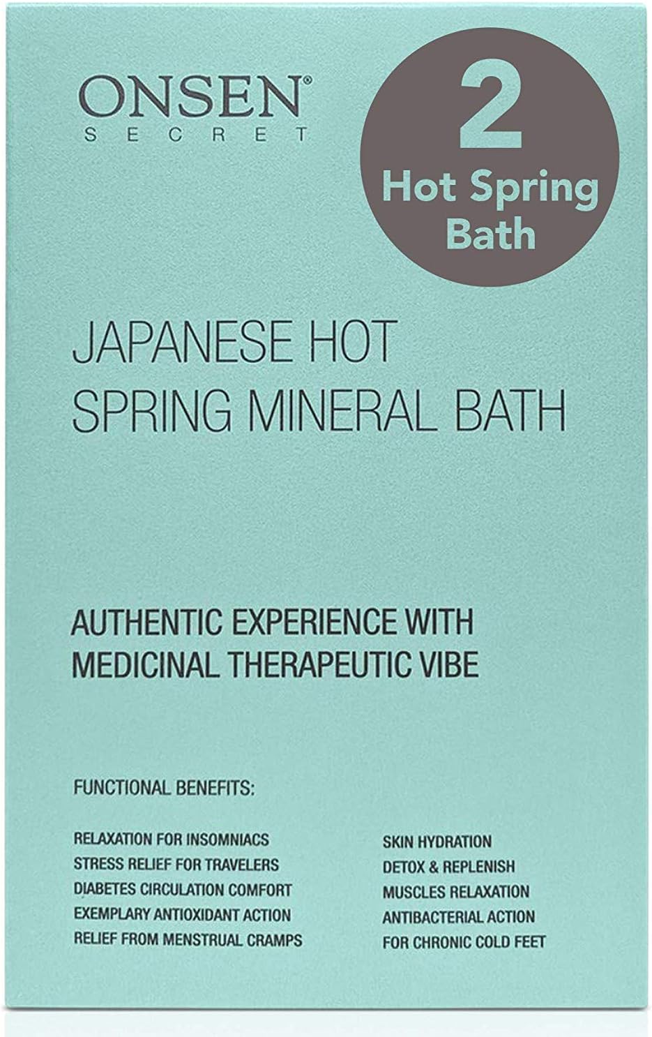 Onsen Secret Japanese Hot-Spring Bath Minerals A Perfect Way to Hydrate & Soothe Your Body Soak in Green Bamboo Extract