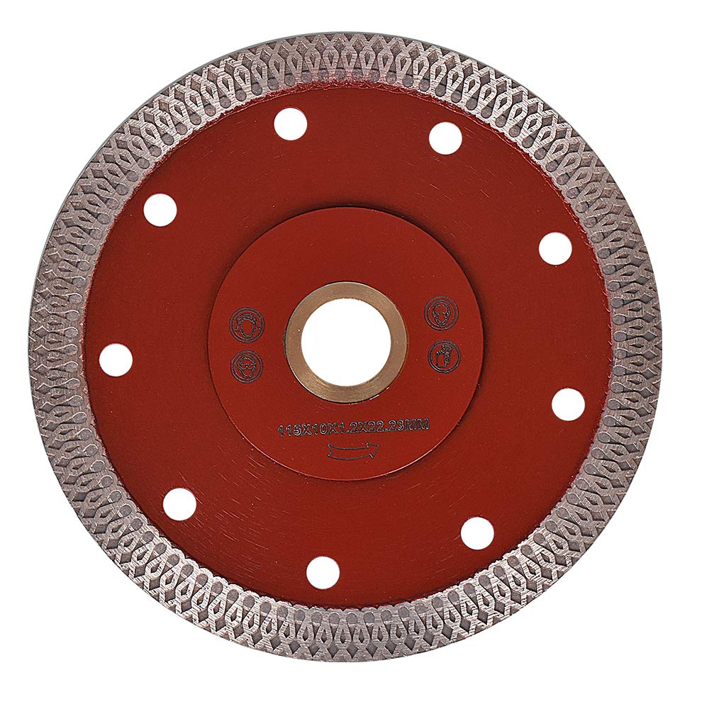 GoYonder 4.5 Inch Super Thin Diamond Saw Blade for Cutting Porcelain Tiles,Granite Marble Ceramics (4.5"-red)
