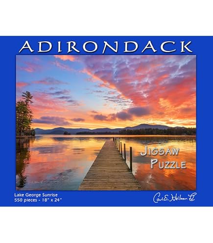 Adirondack Jigsaw Puzzle, Adirondack Dawn From Cascade, 750...