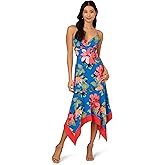 Adrianna Papell Women's Handkerchief Floral Midi Dress