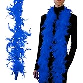 PATIKIL Feather Boa, Costume Turkey Chandelle Feathers Boa for Crafting Dancing Wedding Party Dress Up Christmas Decoration