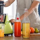 Danmu Art 6PCS Glass Bottles 1000ML Swing Top Airtight Preserve Bottles view 4