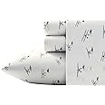 Eddie Bauer - Full Sheets, Cotton Percale Bedding Set, Crisp & Cool, Stylish Home Decor, Dorm Room Essentials (Sea Plane, Full)