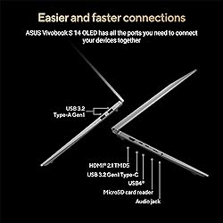 ASUS Vivobook S 14 OLED Slim Laptop, AMD Ryzen AI 9
