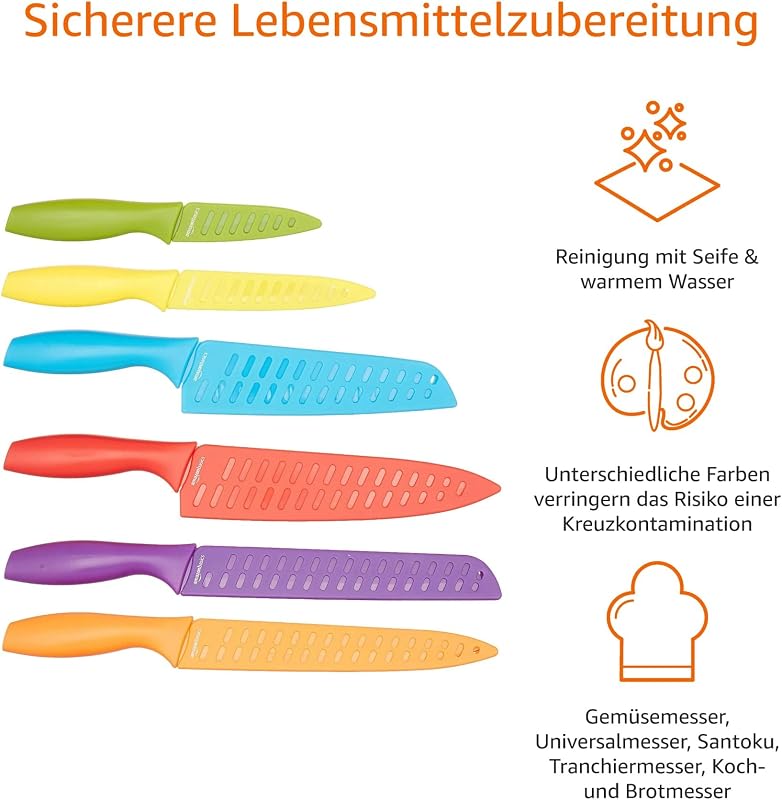 Messer-Set, bunt, 12-teilig — Foto 2 von 6