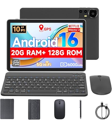 Amazon.com : PEICHENG Tablet with Keyboard and Case, Android 13.0