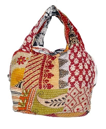 Indiweaves handmade kanta cotton Jhola Bag from Gujarat