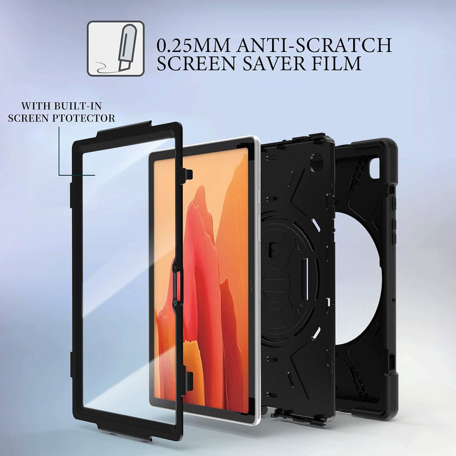 Gerutek Samsung Galaxy Tab A7 10.4 Case with Screen Protector 2022/2020 - Image 4