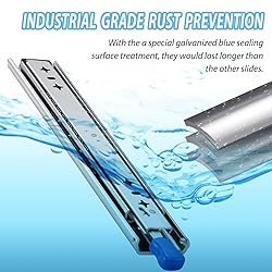 VAGUDE with Lock Heavy Duty Drawer Slides 12 14 16