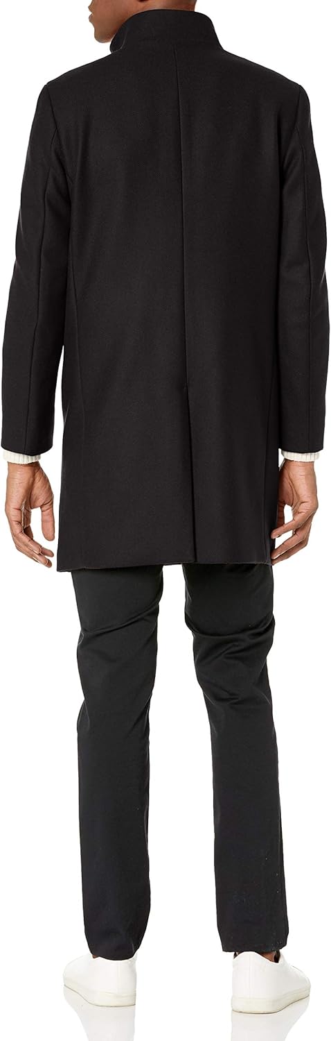 Theory Mens, Wool Mid Length Coat, belvin Sp at  Men’s Clothing store